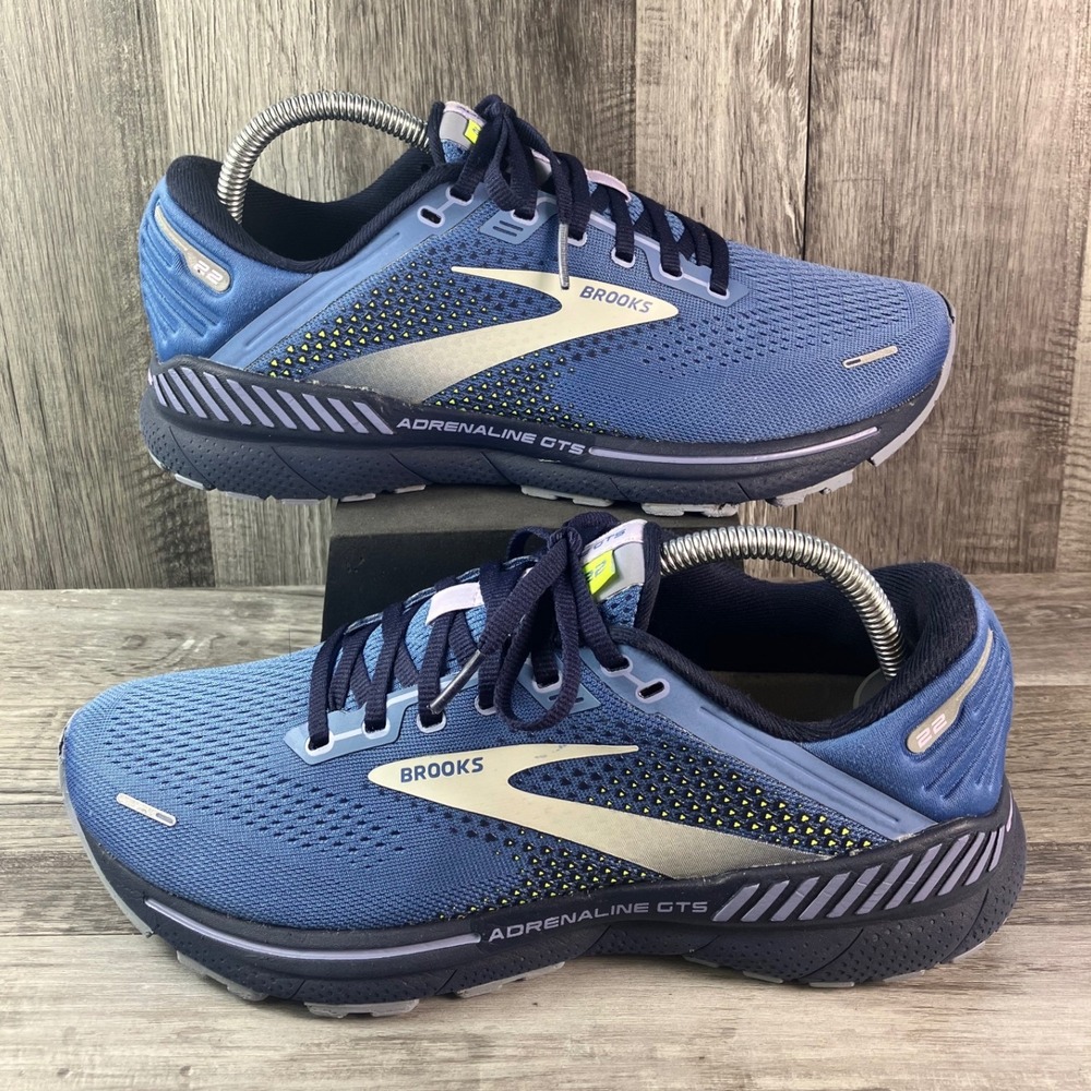 Brooks Adrenaline GTS 22 Womens Running Shoes Blue Navy 1203531B467 Size 9.5 B